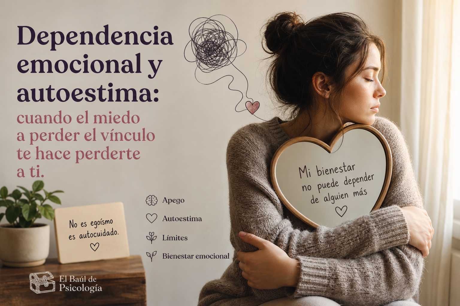 Dependencia emocional y autoestima: cuando el miedo a perder el vínculo te hace perderte a ti
